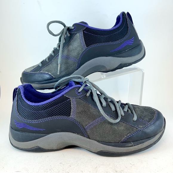 Dansko Gray Purple Sabrina Waterproof Suede Casual Sneakers size 40 9.5 10 - Picture 4 of 12